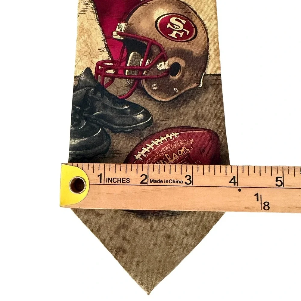 Vintage San Francisco 49ers NFL Football Eagle Wings 100% Silk Tie Nostalgia 2